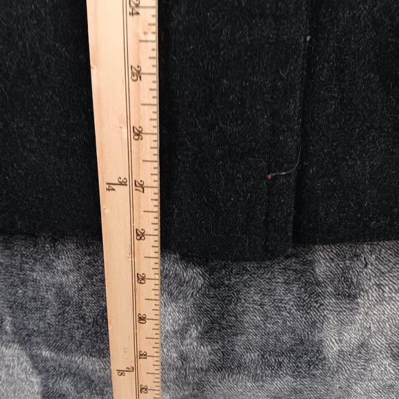 Calvin Klein Women Wool Blend Double Breasted Hooded Peacoat  Charcoal Gray M‎ - Picture 8 of 8